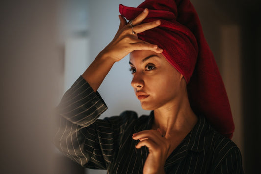 Young Woman With Hair Towel Wrap