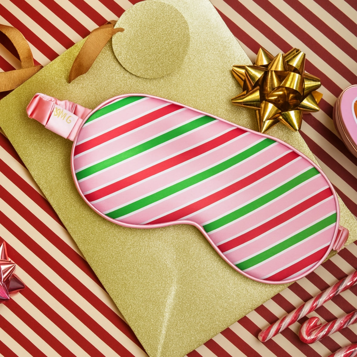 Satin Sleep Mask - Sweet Shop Print