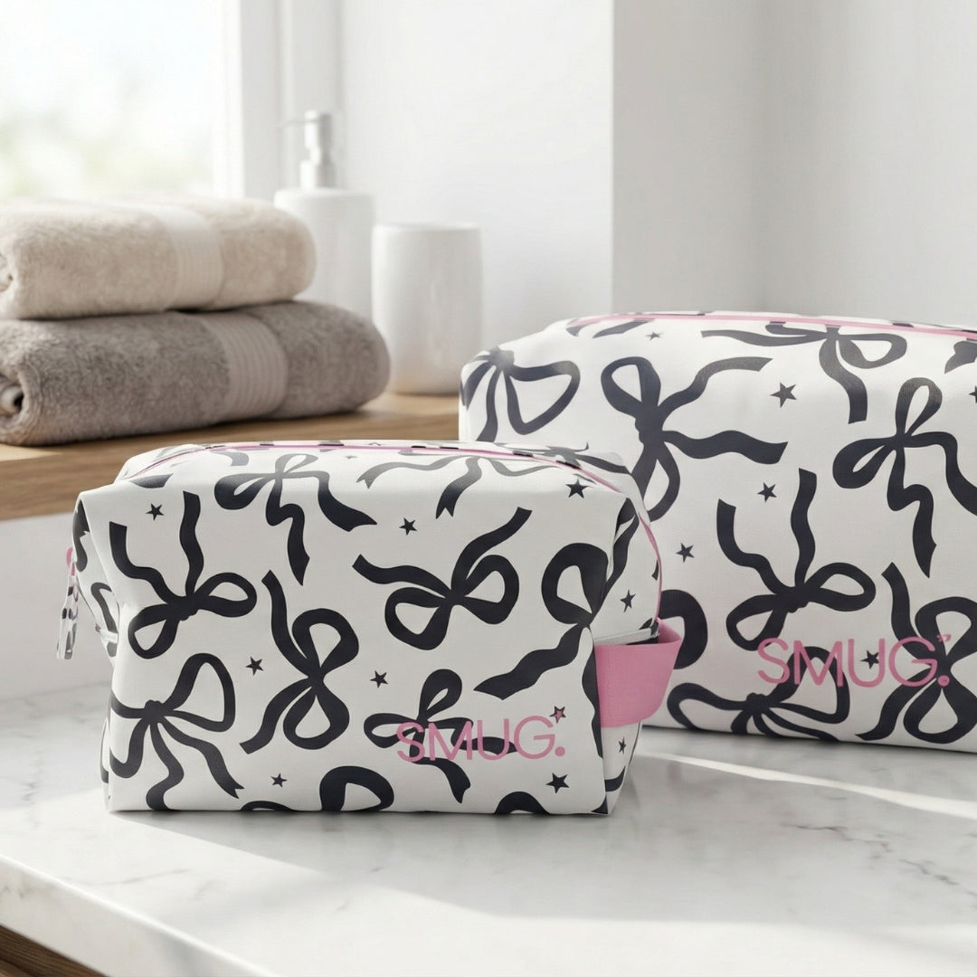 Toiletry Bag - Bows Print
