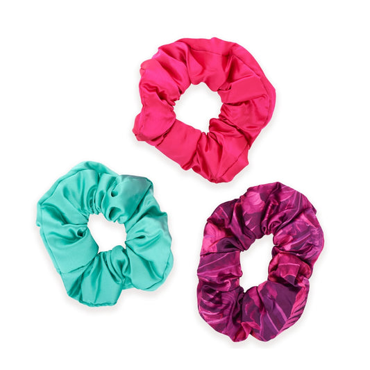 Cloud Satin Hair Scrunchie Set (set of 3) - Scarlett Fern