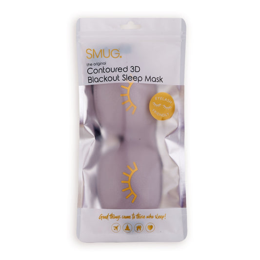 Contoured 3D Blackout Sleep Mask – Wink Grey