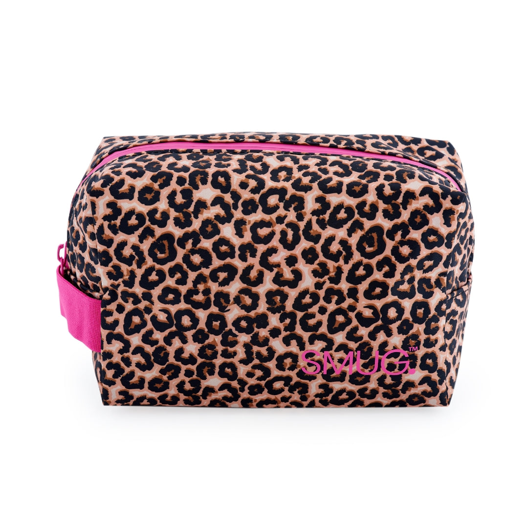Travel Toiletry Bag | Compact Travel Organiser | Leopard