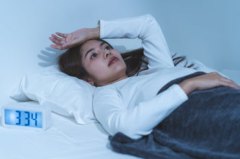 woman struggling to sleep