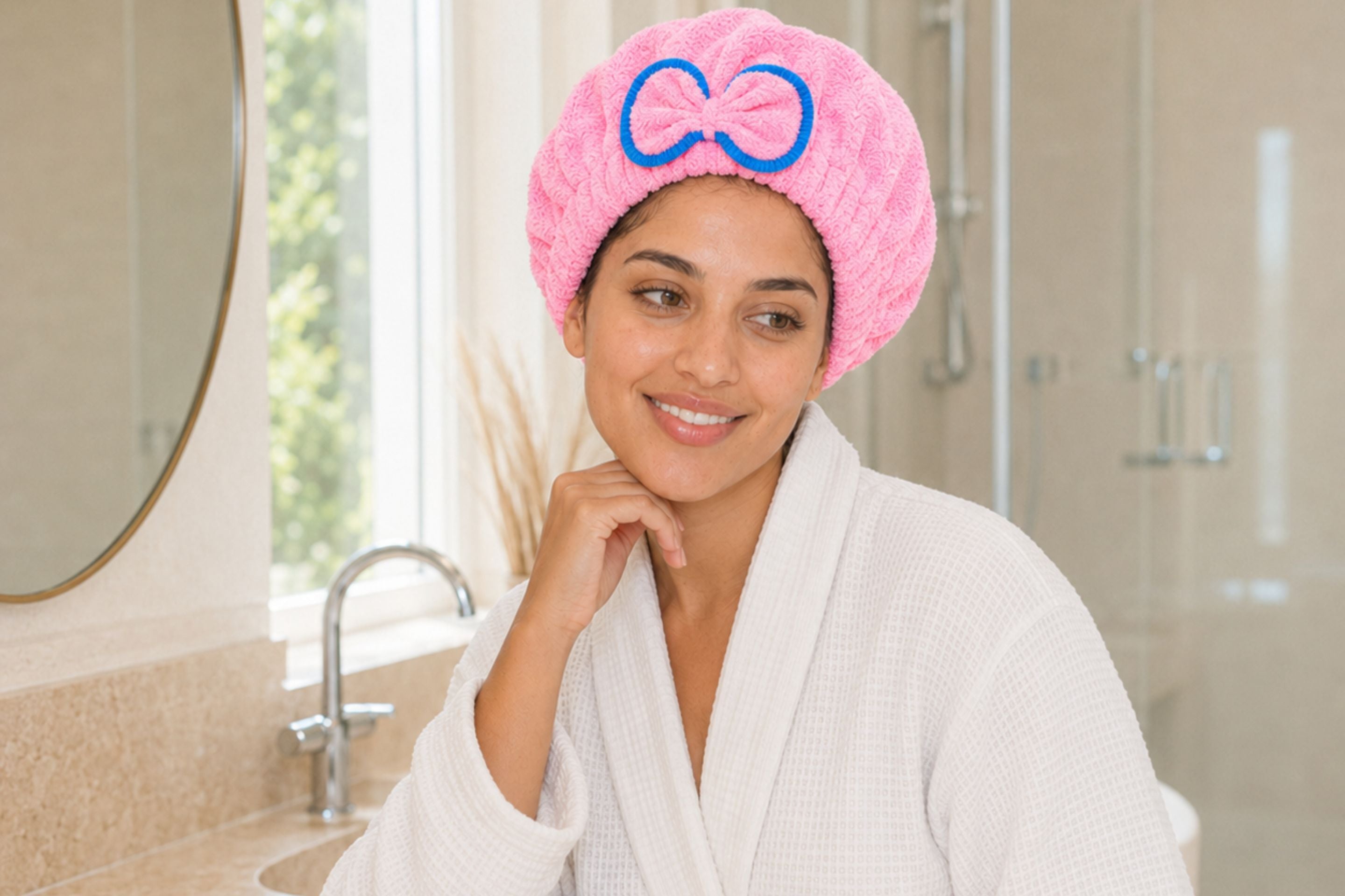 MICROFIBRE HAIR TOWEL CAPS