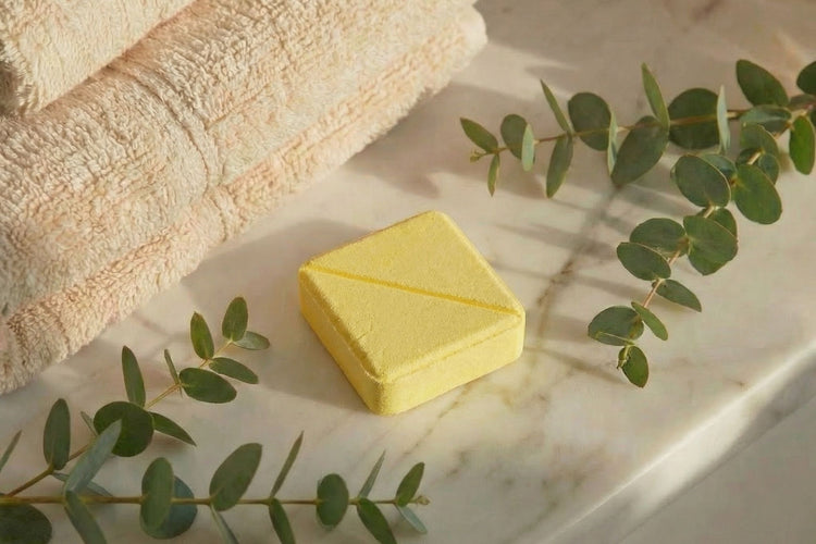 shower steamer in bathroom