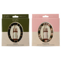 Lava Bead Aromatherapy Bracelet Set- Centre & Happiness