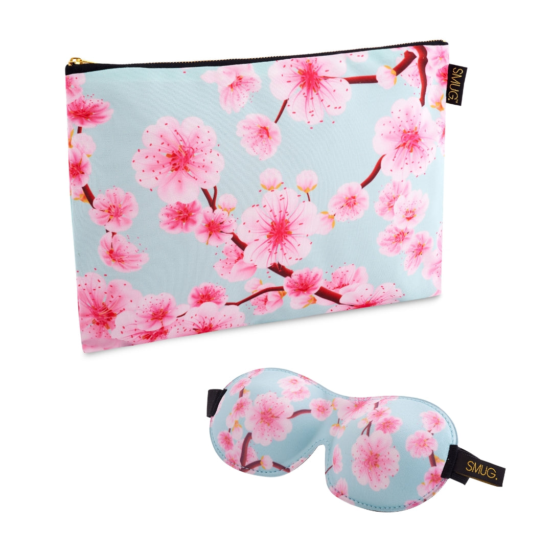 Contoured Sleep Mask & Accessories Bag Set - Various Prints