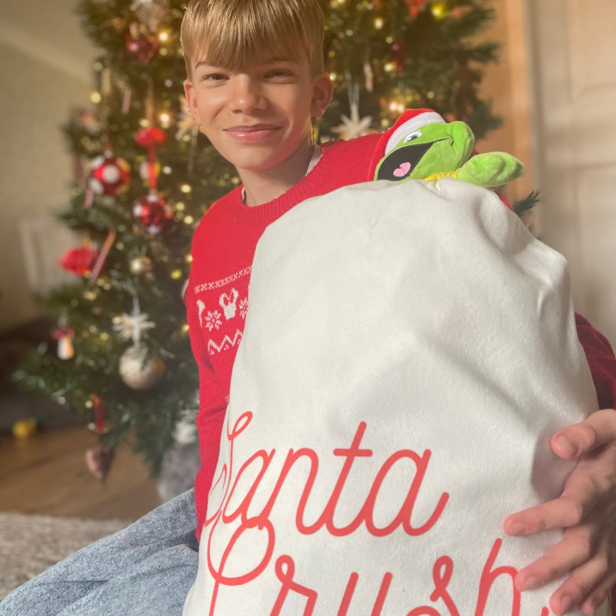 Santa Sack - Santa Crush Print