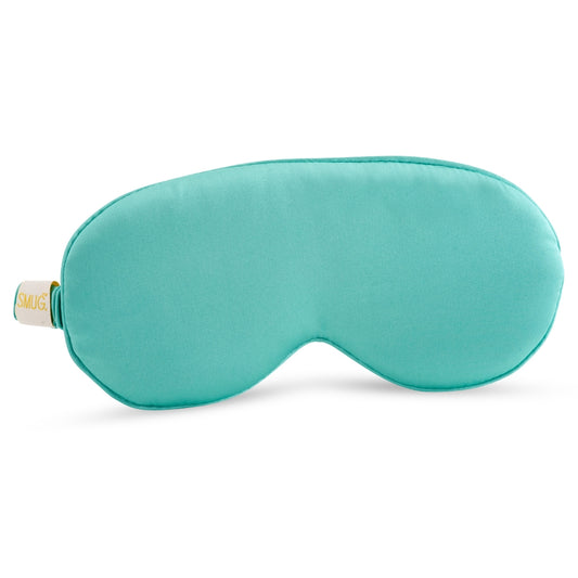 Cloud Padded Satin Sleep Mask - Aqua