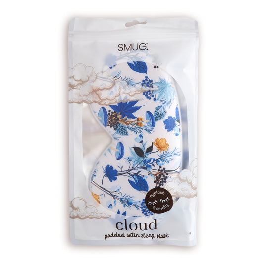 Cloud Padded Satin Sleep Mask - Cornflower