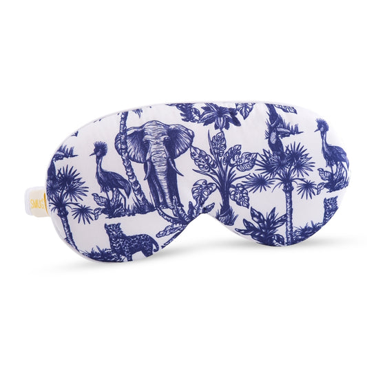 Cloud Padded Satin Sleep Mask - Elephant