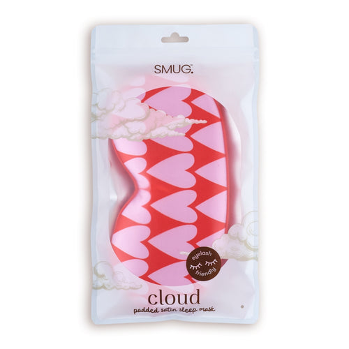 Cloud Padded Satin Sleep Mask - Longheart Print