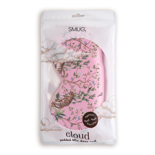 Cloud Padded Satin Sleep Mask - Tiger