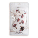 Cloud Padded Satin Sleep Mask - Toadstool Print