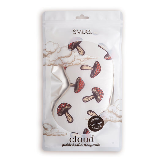 Cloud Padded Satin Sleep Mask - Toadstool