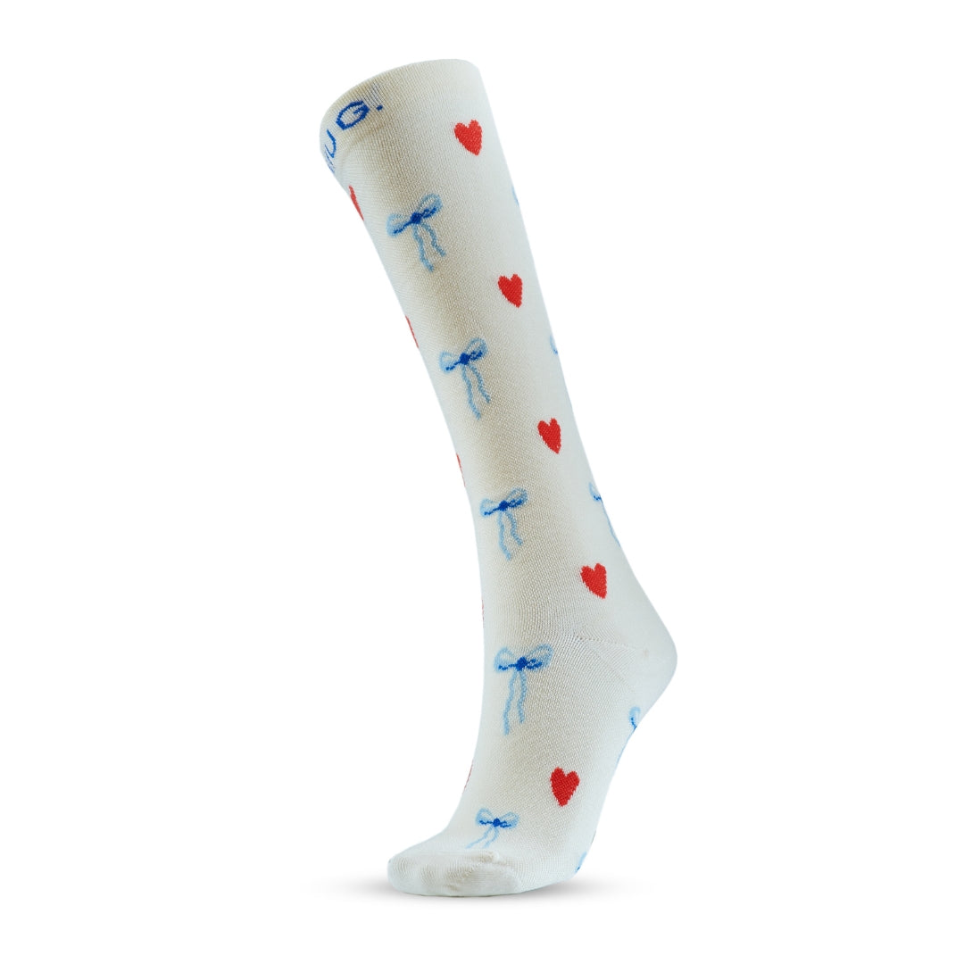 Compression Socks, Bows & Hearts