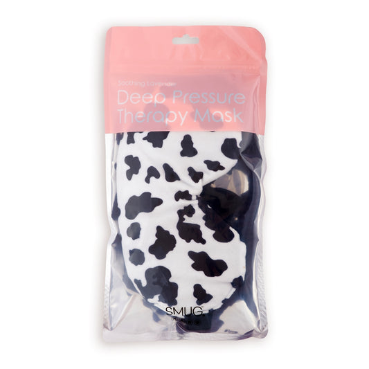 Lavender Deep Pressure Therapy Eye Mask - Cow Print