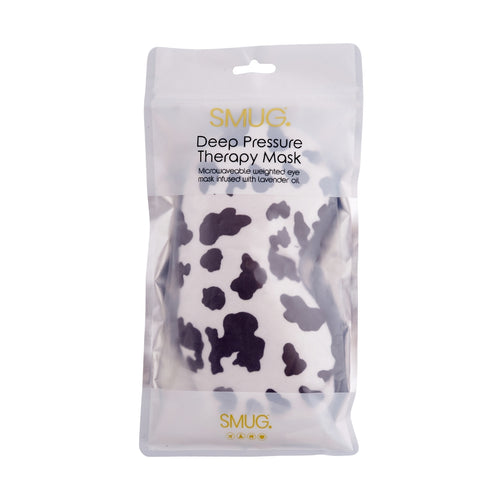 Lavender Deep Pressure Therapy Mask - Cow Print