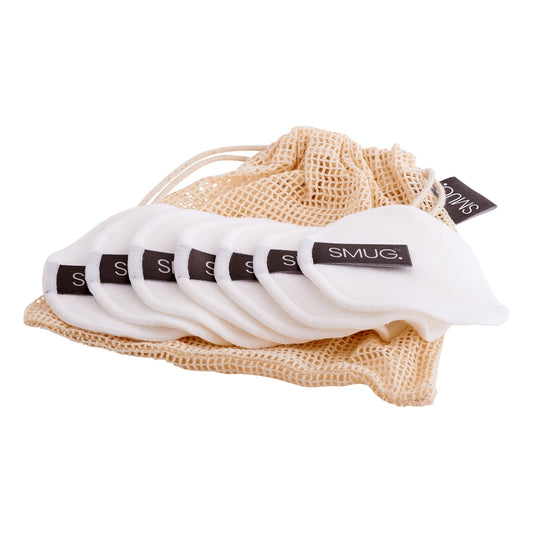 Reusable Cotton Cleanse Pads with Mesh Wash Bag
