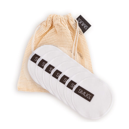 Reusable Cotton Cleanse Pads with Mesh Wash Bag