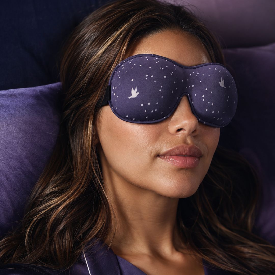 Contoured 3D Blackout Sleep Mask - Night Sky Print