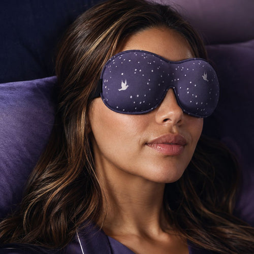 Contoured 3D Blackout Sleep Mask - Night Sky Print
