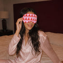 Cloud Padded Satin Sleep Mask - Longheart Print