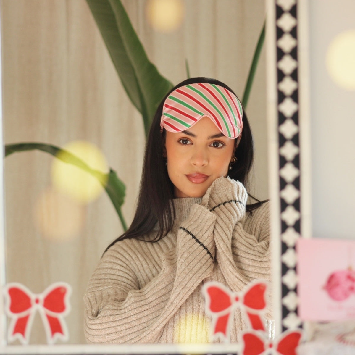 Satin Sleep Mask - Sweet Shop Print