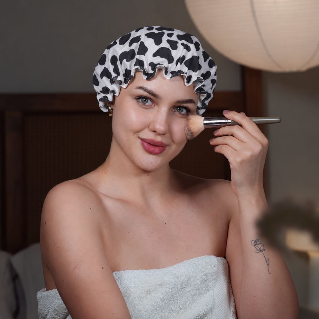 Shower Cap - Cow Print
