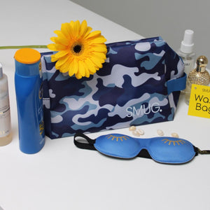 Wash Bag - Blue Camo