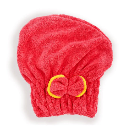 Microfibre Hair Towel Cap, Hot Pink