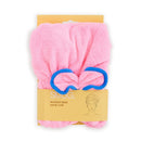 Microfibre Hair Towel Cap, Pale Pink