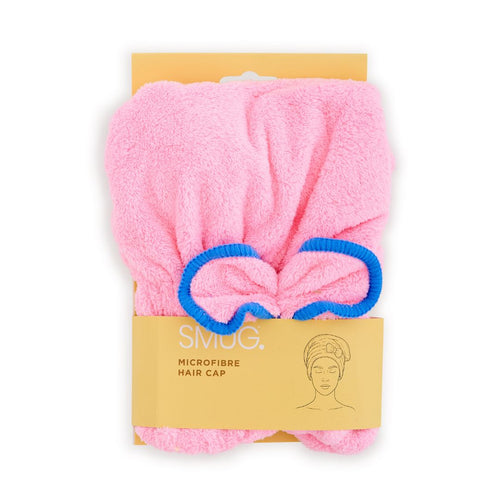 Microfibre Hair Towel Cap, Pale Pink