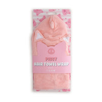 Novelty Hair Towel Wrap, Piggy
