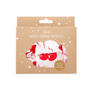 Satin Sleep Turban, Cherry Bows