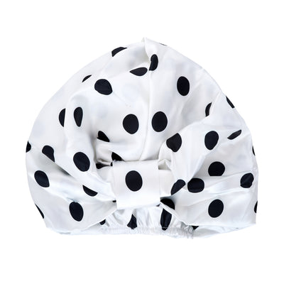 Satin Sleep Turban, Pin-Up Polka Dot