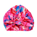 Satin Sleep Turban, Tropical Flamingo