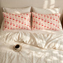 Soft Satin Pillowcase Set, Cherry Bows
