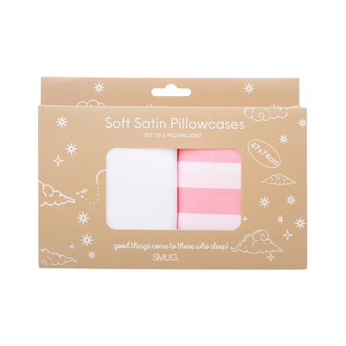 Soft Satin Pillowcase Set, Candy Shop