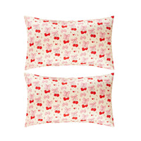 Soft Satin Pillowcase Set, Cherry Bows