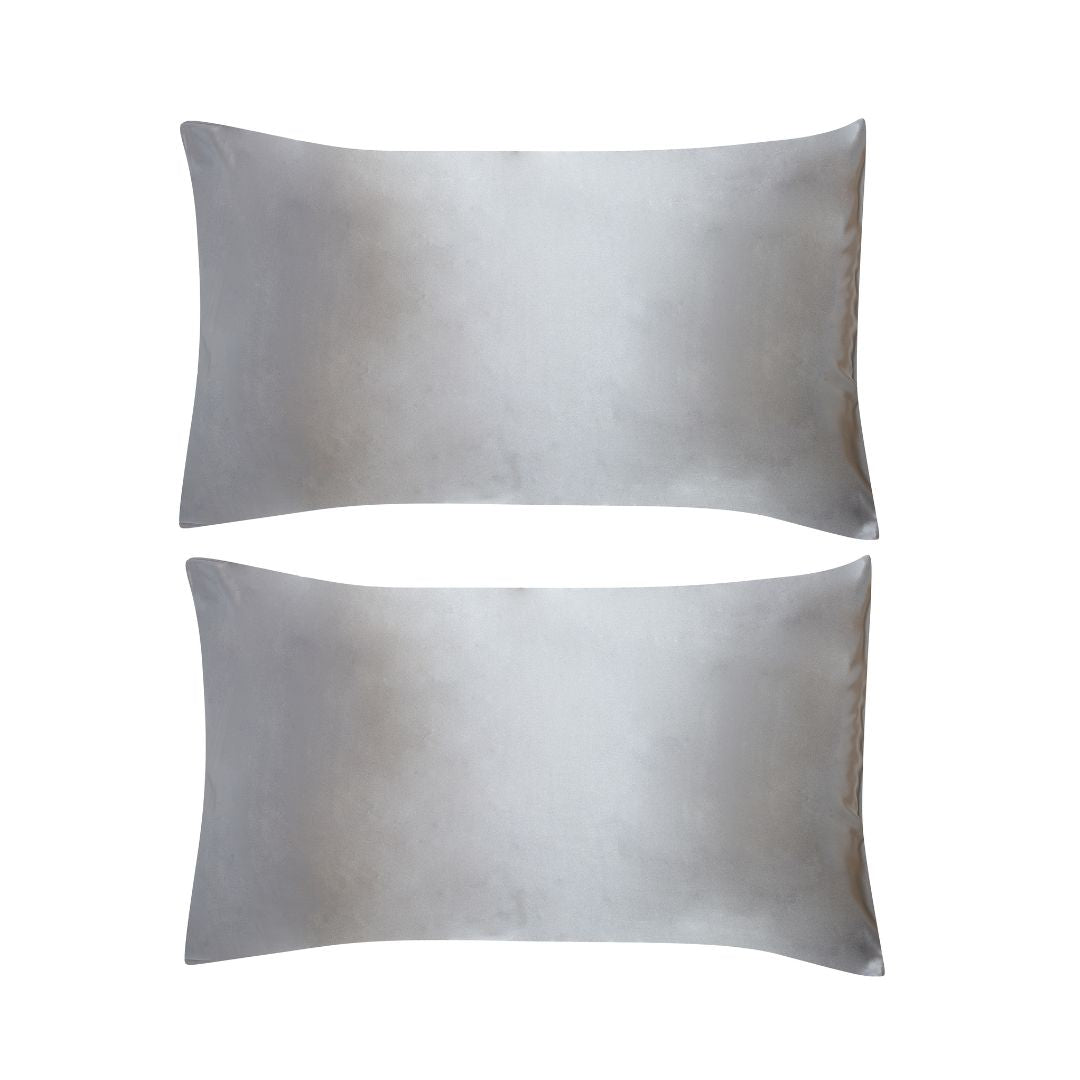 Satin Pillowcases - Grey