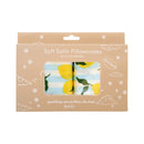 Soft Satin Pillowcase Set, Lemon Stripe