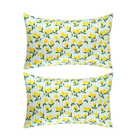 Soft Satin Pillowcase Set, Lemon Stripe
