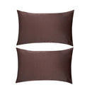 Soft Satin Pillowcase Set, Mocha
