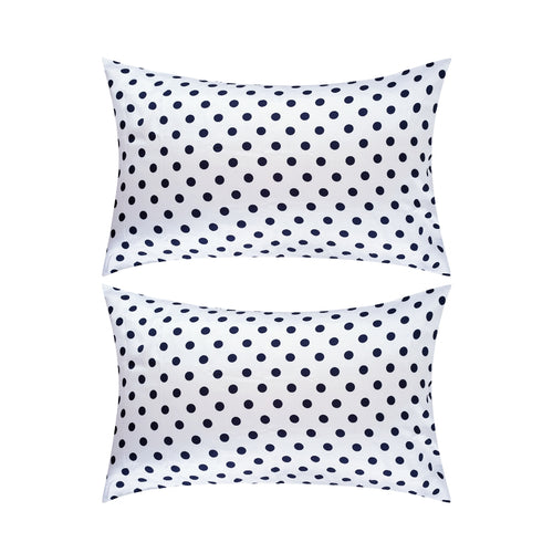 Soft Satin Pillowcase Set, Pin-Up Polka Dot