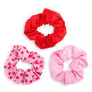 Cloud Satin Hair Scrunchie Set (set of 3) - Sweetheart