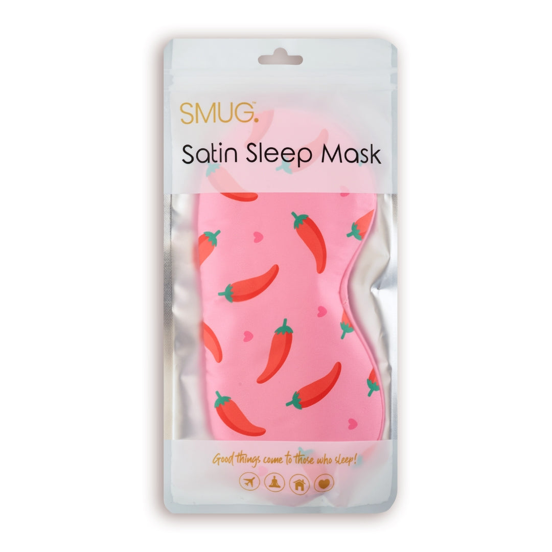 Satin Sleep Mask - Chilli Pepper
