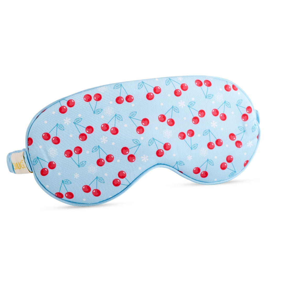 Satin Sleep Mask - Frosted Cherry Print