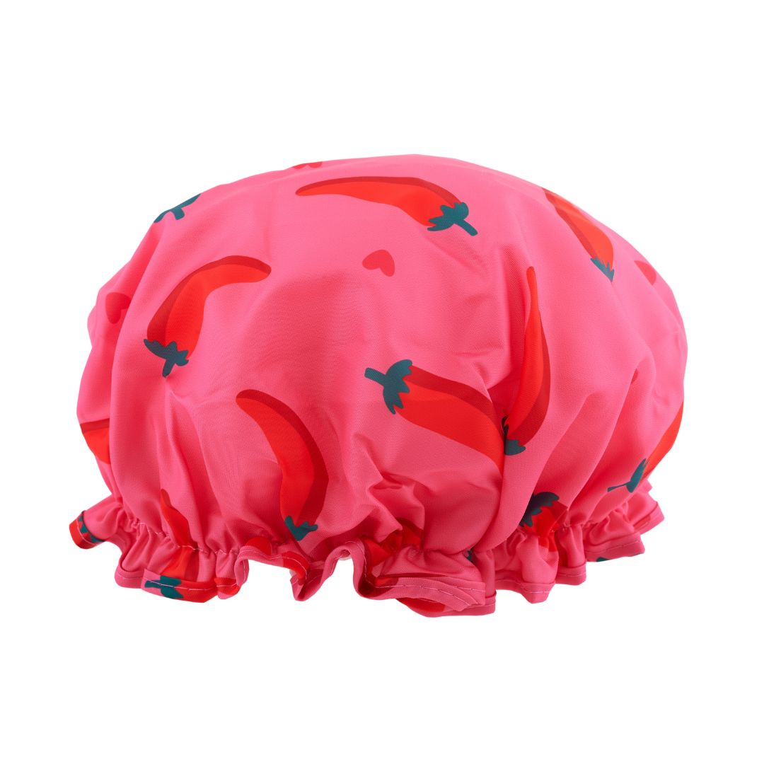 Shower Cap - Chilli Pepper Print