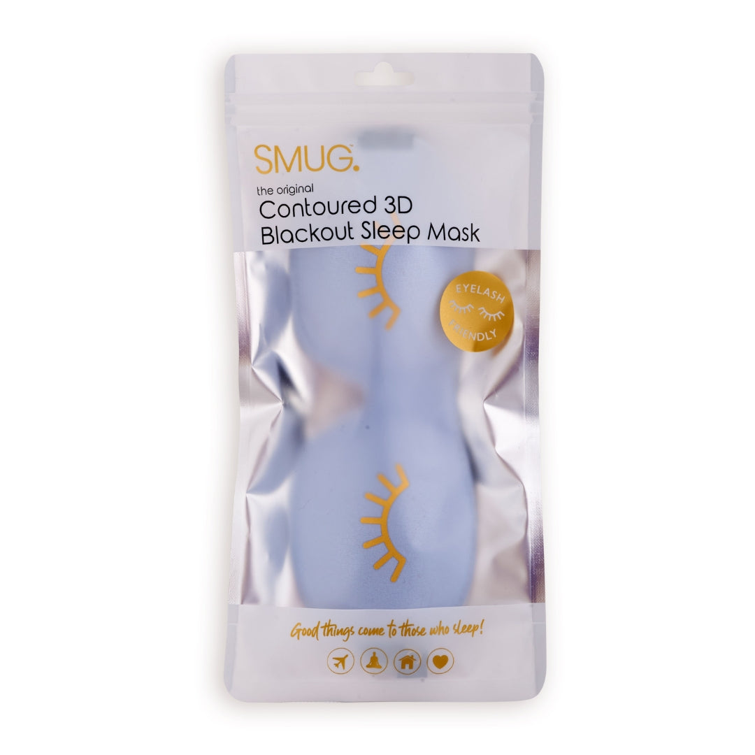 Contoured 3D Blackout Sleep Mask – Wink Baby Blue